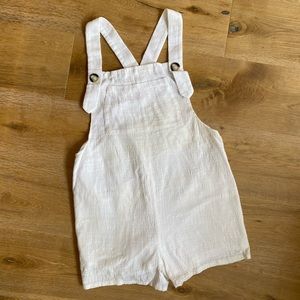 Sabo Skirt White Linen Romper